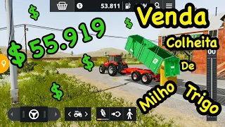 Venda de colheita de milho e trigo: Farming simulator 20 #3