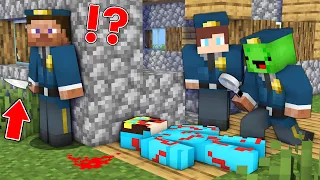 Mikey and JJ are INVESTIGATING as Police in Minecraft Maizen