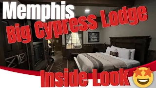 Memphis Big Cypress Lodge Room and Room Service Inside of Bass Pro Shop Pyramid