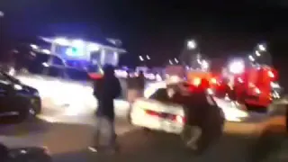 Видео с места нападения на пост ДПС в Магасе