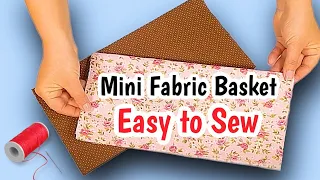 Sewing Tips for Beginners. How to Make fabric basket. DIY fabric storage box Tutorial.