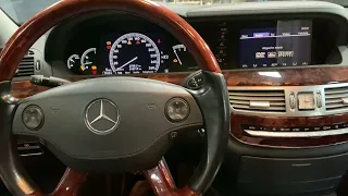 Mercedes S Class W221 change menu language