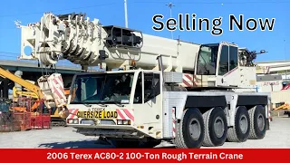 2006 Terex AC80-2 100-Ton Rough Terrain Crane | November 1st Online Auction