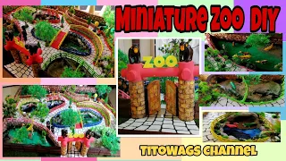 MINI ZOO | How to make MINI ZOO DIORAMA | Mini Zoo craft using recycled materials. #DIY #art #zoo