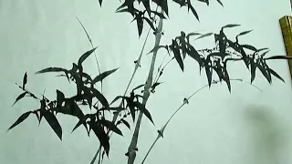 How to Paint bamboo in Chinese ink painting