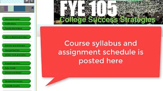 Intro to FYE-105