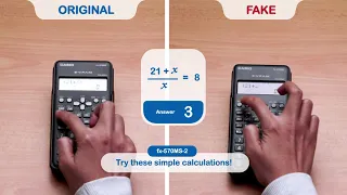 CASIO Scientific Calculator - Original vs Imitation