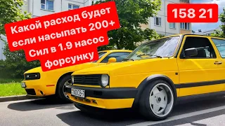 Какой реальный расход топлива на наддутом 200+ сильном tdi | real fuel consumption on 200hp+ tdi