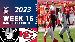 Las Vegas Raiders vs Kansas City Chiefs 12/25/23 Week 16 FULL GAME | NFL Highlights Today