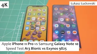 Apple iPhone 11 Pro vs Samsung Galaxy S10 ❗❗❗ | Speed Test | A13 Bionic vs Exynos 9820