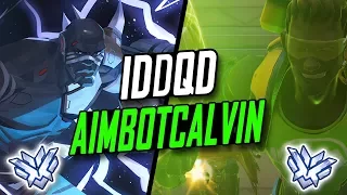 IDDQD INSANE DOOMFIST AND AIMBOTCALVIN - LUCIO [ OVERWATCH TOP 500 SEASON 5 ]