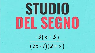 Studio del Segno di un Prodotto e di una Frazione