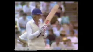 ENGLAND v AUSTRALIA 5th TEST MATCH DAY 3 EDGBASTON AUGUST 17 1985 DAVID GOWER TIM ROBINSON THOMSON