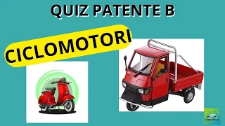 SPIEGAZIONE QUIZ PATENTE B - CICLOMOTORI - PATENTI STELLARI