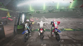 Monster Energy Supercross - The Videogame    A hard charge to first!!!