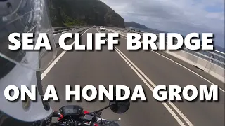 Sea Cliff Bridge on a Honda Grom