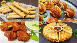 4 New Snacks Ramadan Recipes by Aqsa's Cuisine, Chicken Pakora, Chicken Rolls, Easy Snacks,Sandwich