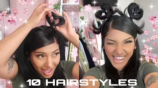 TRYING 10 DIFFERENT VIRAL TIKTOK HAIRSTYLES