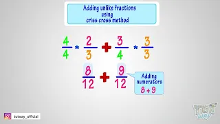 Fractions | unlike fractions | Adding unlike fractions | Subtract unlike fraction | Math