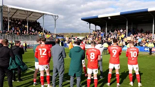 Full-time scenes after final game of the season