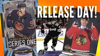 Release Day Box Break! 2023-24 Upper Deck Series 1 Hockey! I Pulled The Young Gun I Wanted!