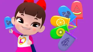 Learn Color with Finger Family 알록달록 5 색깔 아이스크림 손가락 가족 영어동요 Nursery rhymes 라임이와 영어 공부 해요