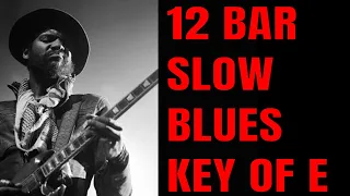 12 Bar Slow Blues in E Jam | Guitar Backing Track