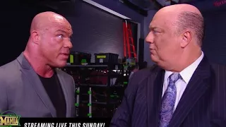 WWE Kurt Angle asking for a favor to Paul Heyman -Raw, April 2, 2018