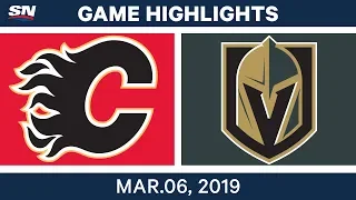 NHL Highlights | Flames vs. Golden Knights – Mar 6, 2019