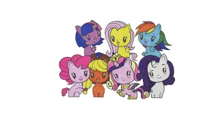 My Little Pony Rainbow Dash Rarity Twilight Sparkle Applejack Pinkie Pie Fluttershy Princess Cadance