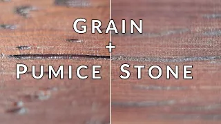 Comparison: Filling the Grain with Pumice stone (or not)