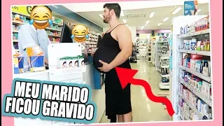 MARIDO GRÁVIDO POR UM DIA - ELE FOI PRA RUA| Kathy Castricini