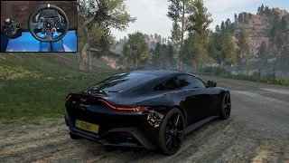 Aston Martin Vantage - Forza Horizon 5 - Steering Wheel Gameplay 4K