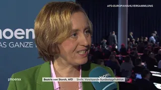 Interview mit Beatrix von Storch (AfD) bei der Europawahlversammlung der AfD am 18.11.18