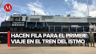 Hoy inauguran el Tren del Istmo de Tehuantepec; ya hay fila en la estación de Salina Cruz