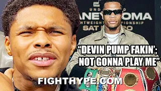 SHAKUR STEVENSON GOES OFF ON DEVIN HANEY "PUMP FAKE" MOVE TO 140; DARES HIM TO COME BACK TO 135