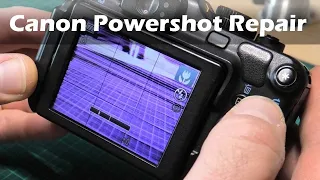 Canon Powershot G12 repair - purple flickering image