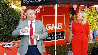 Neil Derrick at Show Racism The Red Card event in Batley 19 October 2018