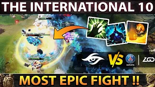 CRAZIEST & MOST EPIC HYPED TEAMFIGHT OF TI10 - THE INTERNATIONAL 10 DOTA 2 - SECRET vs PSG.LGD