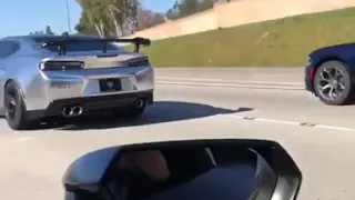 ZL1 playing with a lambo
