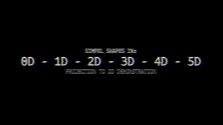 0D - 5D projected to 2D demonstrated with animation