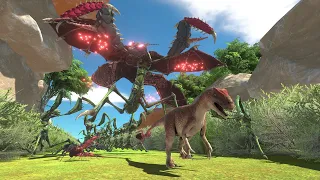 [ Dangerous Forest ] Run Away from Giant Praying Mantises 🦗 - Animal Revolt Battle Simulator
