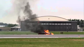 Pilot Bryan Jensen crashes his plane on a dangerous stunt at Kansas City air show