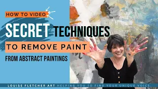 Secret techniques to remove paint from abstract paintings