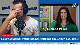 La negación del Femicidio del senador Francisco Paoltroni, columna de género con Luciana Peker