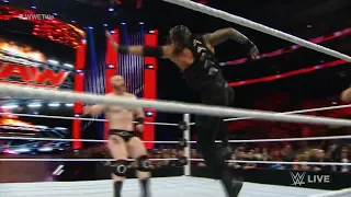 Roman Reigns Superman Punch Sheamus 12/14/2015