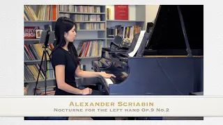 Scriabin Nocturne for the Left Hand, Op.9 No.2