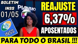 SURPRESA! AUMENTO DE 6,37% DATA MARCADA   REAJUSTE APOSENTADOS E PENSIONISTAS