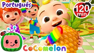 Picolés Coloridos | 2 HORAS DE COCOMELON! | Músicas Infantis e Desenhos Animados em Português