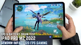 iPad Pro M2 2022 Genshin Impact Gaming test | Apple M2, 120Hz Display